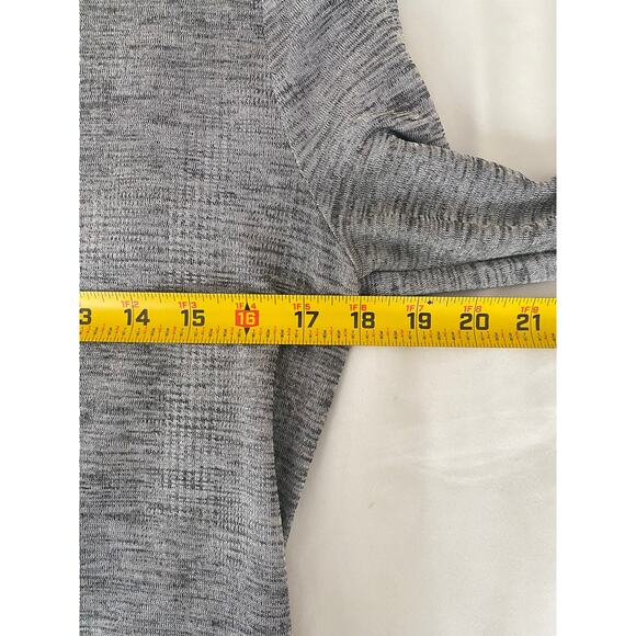 DKNY Gray Long Sleeve Ribbed Knit Top S Minimalist Capsule Wardrobe Street Style - Picture 14 of 16